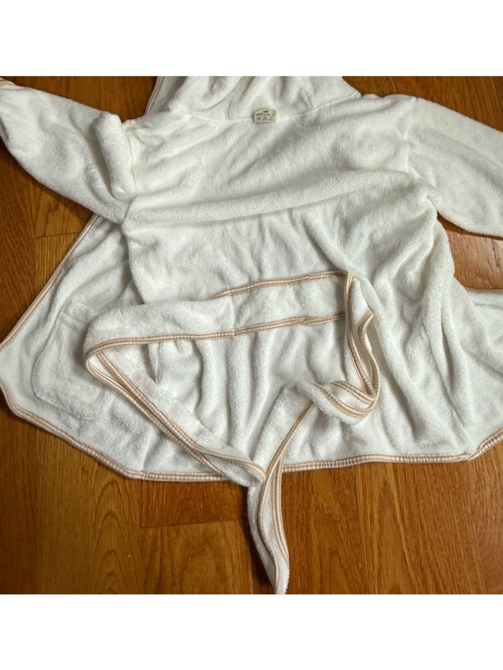 Baby bamboo organic cotton bath robe - Picture 3 of 5